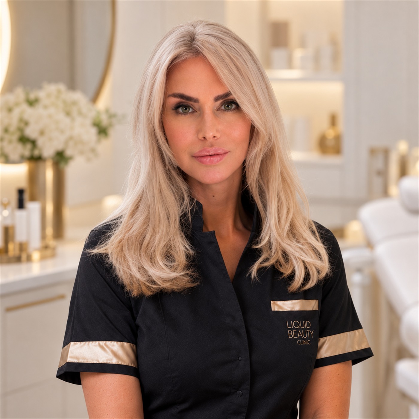 Natasha Smolska in een kliniek van Liquid Beauty