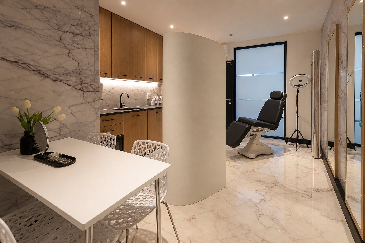 Professionele behandelkamer van Liquid Beauty